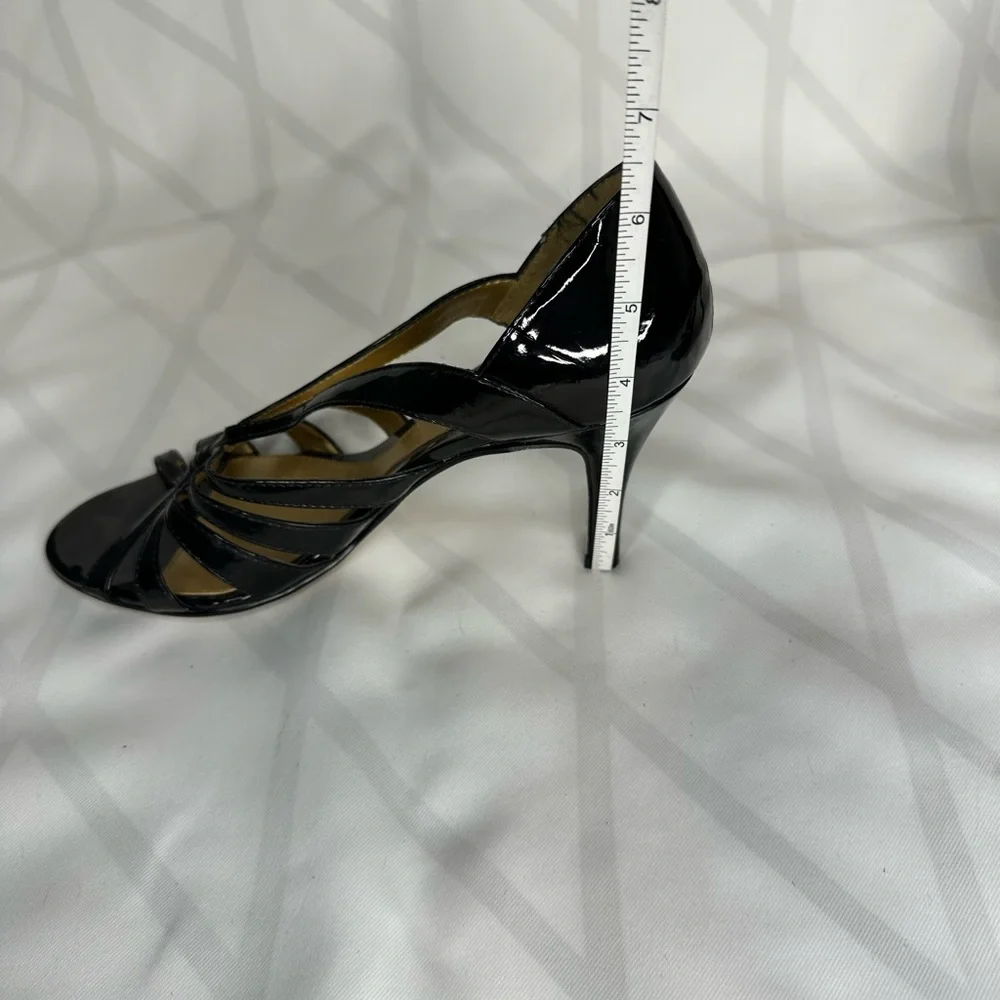 New York Transit strappy black patent leather heel size 9 - Picture 5 of 9